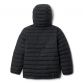 Black Columbia kids' padded coat with hood from O'Neills.