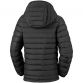 Black Kid's Columbia Powder Lite Hooded Jacket with padded outer and hand pockets from O'Neills.