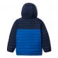 Kids' Blue Columbia Powder Lite Hooded Jacket, with water resistant fabric from O'Neills.