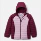 Maroon Columbia Kids' Powder Lite™ Hooded Jacket, with Water resistant fabric from O'Neills.