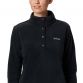 Black Columbia women's pullover, made from comfort stretch material with snap buttons from O'Neills.
