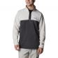 White mens' Columbia fleece pullover with half snap closure from O'Neills.