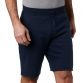Men's Navy Columbia Logo Fleece Shorts, with hand pockets from O'Neills.