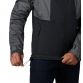 Black and grey men's Columbia Inner Limits Rain Jacket with zip pockets and hood from O'Neills.