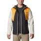Dark Grey and Orange men's Columbia Inner Limits Rain Jacket with zip pockets and hood from O'Neills.