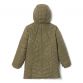 Green Columbia Kids' Heavenly Long Jacket, with Zippered hand pockets from O'Neills.