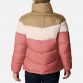 Dark Coral/Peach Columbia Women's Puffect™ Colourblock Jacket, with Zippered hand pockets from O'Neills.