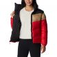 Red / Black / Gold Columbia Women's Puffect™ Colourblock Jacket, with zippered hand pockets from o'neills.