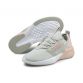 grey and pink Puma women's laced runners with a zoned rubber outsole from O'Neills