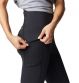 Black Columbia women's performance leggings, made from ultra-stretch fabric with a high rise waistband and featuring a mesh side pocket from O'Neills.