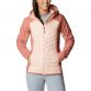 Peach and Dark Corel Columbia Women's Powder Lite™ Hybrid Hooded Jacket, with Zippered hand pockets from O'Neills.