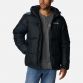 Black Columbia Men's Puffect™ Hooded Jacket, with Zippered hand pockets from O'Neills.