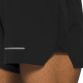 Men's Black ASICS Road 2-in-1 5 Inch Short, with Drawcord waist tie from O'Neills.