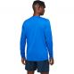 Blue ASICS long sleeve running top mens with silver ASICS spiral logo from O'Neills.