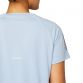 Blue ASICS women's short sleeve running t-shirt with reflective logo from O'Neills.