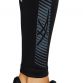 Black ASICS women's full length running tights with print design on lower leg from O'Neills.