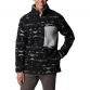 Black Columbia Men's Mountainside™ Printed Fleece Jacket with a Zippered chest pocket from O'Neills.