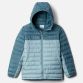 Green Columbia Kids' Silver Falls™ Hooded Jacket with two hand pockets from O'Neill's