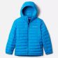Blue Columbia Kids' Silver Falls™ Hooded Jacket, with open hand pockets from O'Neill's.