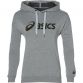Grey ASICS overhead loungewear hoodie with large logo from O'Neills.