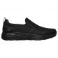 Men's Black Skechers GOwalk Arch Fit Shoes, with removable insole from O'Neills.