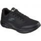 black Skechers men's runners in a lace up athletic sporty design from O'Neills