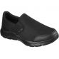 black SKECHERs men's trainers with breathable functional mesh from O'Neills