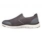 Men's Grey Skechers Flex Advantage 4.0 Slip on Trainers, with Air cooled Memory Foam footbed from O'Neills.