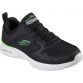 black and green Skecher's men's runners with a memory foam insole from O'Neills