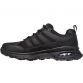 black Skechers hiking shoe with laces and a water repellent upper from O'Neills.