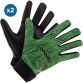 Green GAA gloves with Velcro strap fastening and latex palm by O’Neills.
