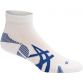white ASICS men's 2 pack socks with cushioning at the heel from O'Neills