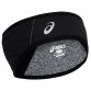 black ASICS thermal ear warmer with a reflective ASICS logo from O'Neills