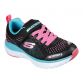 Black / Multi Skechers Kids' Ultra Groove, with Hook and loop strap closure from o'neills.