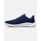 Men's navy and white Under Armour charged pursuit 3 laced running shoes from O'Neills.