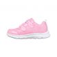 Pink Skechers Infant Comfy Flex Starry Skies trainers featuring a sequin embellishment with a glitter finish from O'Neills