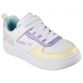 Kids' White Skechers Sport Court 92 PS Trainers, with Air-Cooled Memory Foam from O'Neills.