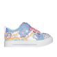 Blue Skechers Twinkle Sparks - Jumpin' Clouds Infant Trainers with rainbow unicorn print from O'Neill's.