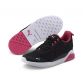 black and pink Puma women's runners with a lace closure and rubber sole from O'Neills