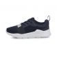 navy and white Puma kids' laced runners with a mesh upper from O'Neills
