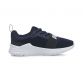 navy and white Puma kids' laced runners with a mesh upper from O'Neills