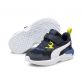 blue and yellow Puma kids trainers with an extra-grippy outsole from O'Neills