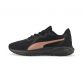 Women's Black Puma Twitch Runner running shoes, with lace closure for a snug fit from O'Neills.