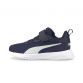 Kid's Puma Lace-Up Trainers with Velcro Strap Navy and White from O'Neills.