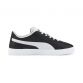 black and white Puma Men's trainers with a smooth leather upper from O'Neills