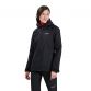 Black women's Berghaus Deluge Pro Waterproof Jacket with an adjustable hood and white logo on left chest from O'Neills.