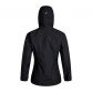 Black women's Berghaus Deluge Pro Waterproof Jacket with adjustable hood and white logo on hood from O'Neills.