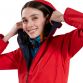 Red Women's Berghaus Deluge Pro Waterproof jacket with an adjustable hood from O'Neills.