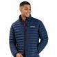 Navy men's Berghaus Seral Insulated jacket with padded outer and logo on left chest from O'Neills.