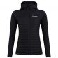 Women's Black Berghaus Nula Hybrid Insulated Jacket, with soft chin guard from O'Neills.